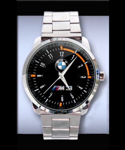 Bmw M3 Luxury Vehicle New Design Logo On Sport Metal Watch