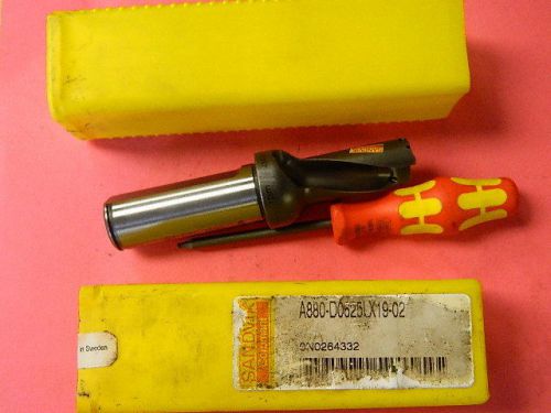 SANDVIK COROMANT A880-D0625LX19-02 Drill Tool, CoroDrill, A880-D0625LX19-02