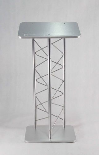 21.1x 46.7x 15.9&#034; silver truss podium lectern pulpit church school hotel speech for sale