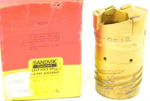 NEW SURPLUS 1-7/8 SANDVIK DISPOSABLE EJECTOR DEEP HOLE DRILL 1.875&#034; (424.6-1114)