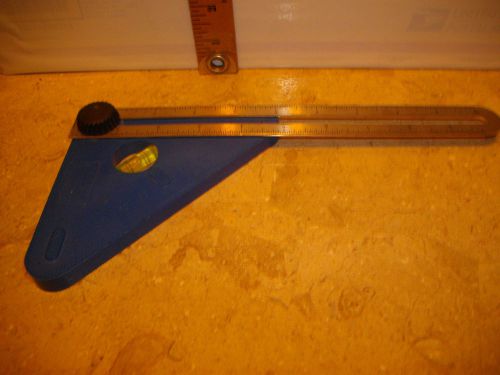 Stainless Steel protractor Measuring Ruler David Design Reg. Made in Holland!!!