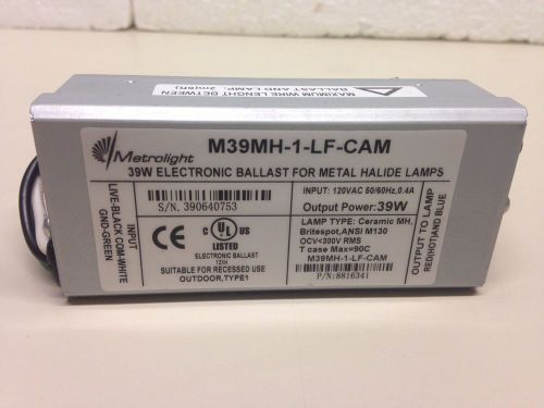 *metrolight m39mh-1-lf-cam electronic mh ballast (1) 39w for metal halide lamps for sale