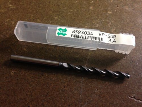 .1339&#034; 3.4mm HSCO TiAlN JOBBER LENGTH VP-GDR DRILL