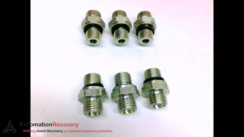 Adaptall 9004-04-140 - pack of 6 - adapter 1/4&#034; bspp male x m14x1.5, new* for sale
