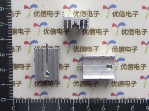 10pcs silver aluminum heatsink 21*15*10mm with pin for to-220 transistor for sale