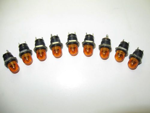 9pc Vintage Dialight Series 162 Panel Mount Indicator Lights Steampunk