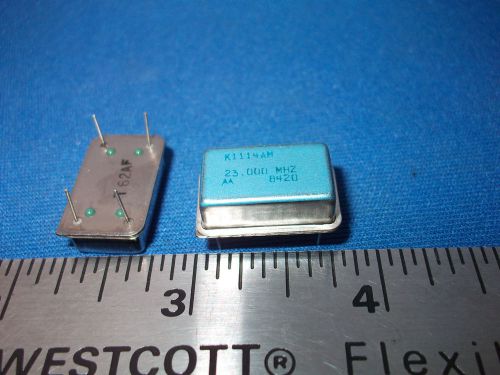 K1114AM 23.000 MHZ  MOTOROLA 23.000MHZ CRYSTAL OSC NEW! ORIG TUBES