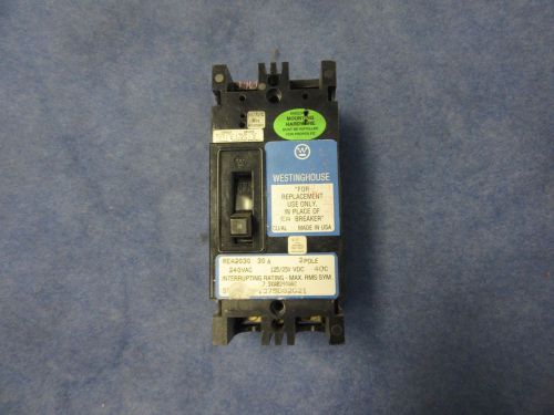 WESTINGHOUSE 30 AMP 2 POLE EA2030 CIRCUIT BREAKER 2 yr warranty REA2030