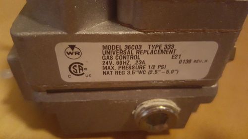 White Rodgers 36C03 Type 333 Unicersal Gas Valve  Nat Gas  HVAC