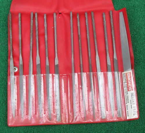 Simonds 6 1/4 Needle Files Set #0 w/extra &amp; case