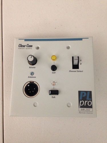 Clear-Com PL Pro MR-202 2-Channel-Select Flush-Mount Headset Station