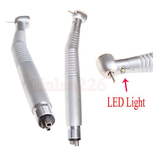 2pcs Large Torque Dental LED Fiber Optic E-generator Handpiece 4hole with Light