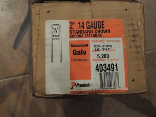 Paslode 2 in. Leg x 1/2 in. Crown 16 Gauge Galvanized Staples ~ 5200 Staples