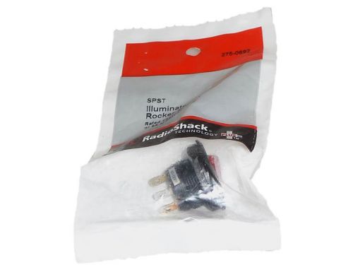 SPST Illuminated Rocker Switch #275-0692 By RadioShack