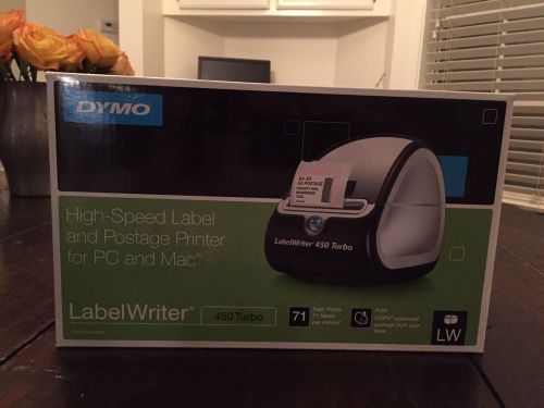 BRAND NEW! Dymo LabelWriter 450 Turbo Label Thermal Printer (1752265)