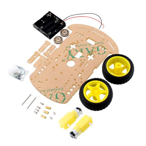 New 2wd smart robot car chassis kit/speed encoder battery box 4 arduino diy for sale