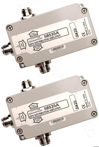 (Lot=2) PAIR of Symmetricom 58535A GPS 1:2 2-Way Active Antenna Signal Splitters