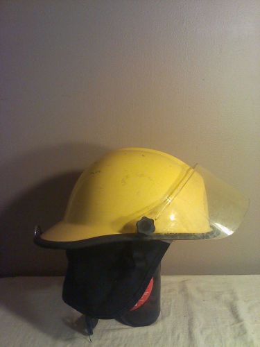 VINTAGE BULLARD FIRE DOME PX SERIES FIRE HELMET WITH SHIELD