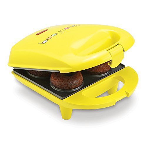 Donut Mini Maker Babycakes Machine Bakeware Yellow New