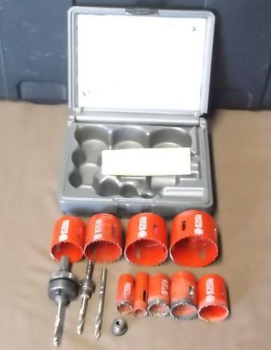 Matco Tools HSV13V 13 Piece Hole Saw Kit 2 1/2&#034; to 3/4&#034; USA Good Condition