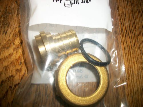 Zurn 1&#034; x 3/4&#034; quickport adapter swivel x barb, qqfc45x, you get 8! for sale