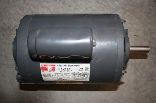 Dayton capacitor-start motor 6k321l,  1hp, 1725 rpm, 115/230v, frame: 56h *new* for sale