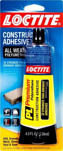 4 oz &#034;LOCTITE&#034; PL Premium Polyurethane Construction Adhesive ALL WEATHER 1451588