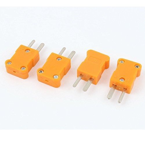 4pcs K Type Thermocouple Male Plug Temperature Sensor Wire Connector