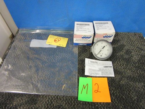 2 AMETEK USG PRESSURE GAUGE GAGE DIAL 164427 INDICATING CONTROL 1/8&#034; NPT NEW