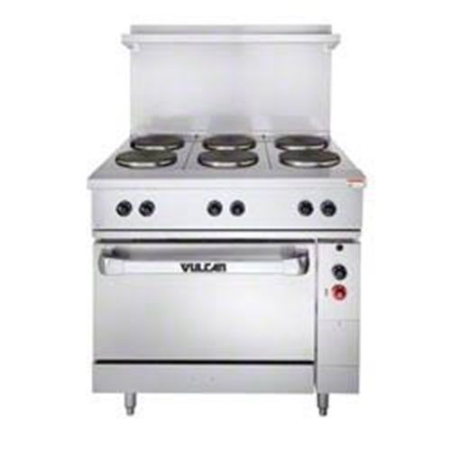 Vulcan EV36-S-2HT12G208 Restaurant Range electric 36&#034; (2) hot tops (1) 12&#034;...