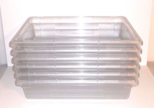 Carlisle 1062107 StorPlus Clear 8.5 Gallon Food Storage Box Pack of 6