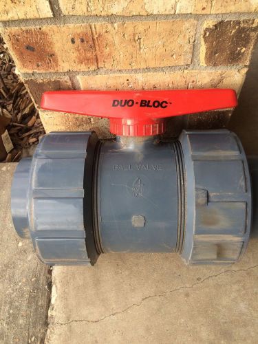 Asahi Valve Duo Bloc True Union 4&#034; Manual Ball Valve