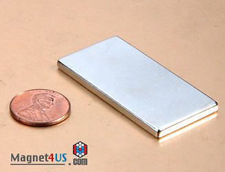 1pc Quality Neodymium 3&#034;x 1 1/2&#034;x 1/8&#034;thick rare earth magnet block Sale Super