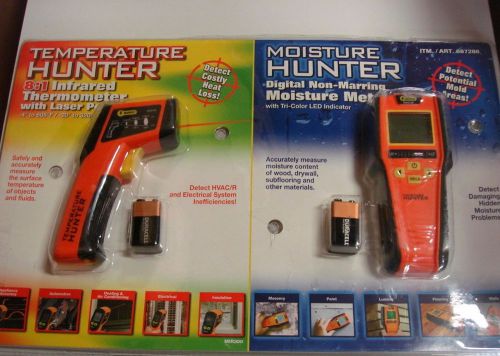 Mannix Temperature Hunter Infrared Thermometer and Moisture Hunter Digital Set