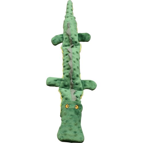 &#034;Skinneeez Extreme 3 Squeaker Stuffing Free Dog Toy 25&#034;&#034;-Crocodile&#034;