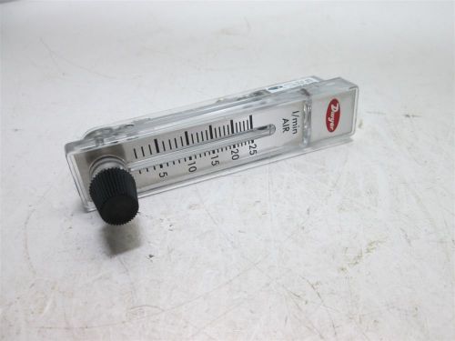 Dwyer rma-22-ssv-vit flow meter w/ valve control, range: 5 to 25 l/min (air) for sale