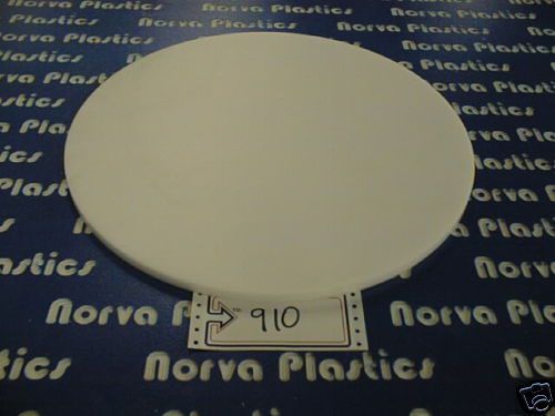 CUTTING BOARD 1/2&#034; THICK 12 1/4&#034; DIAMETER WHITE # 910