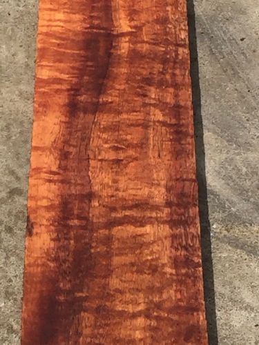 Curly Hawaiian Koa Reclaimed Slab 41&#034;x4x1&#034; For Furniture Making