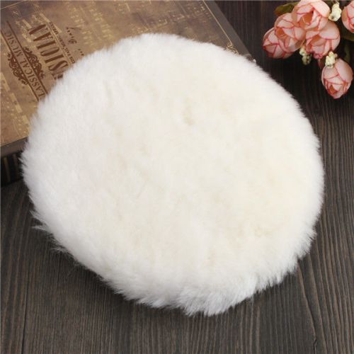 New 6inch polisher buffer soft wool velcro pad bonnets wheel polishing buffing for sale