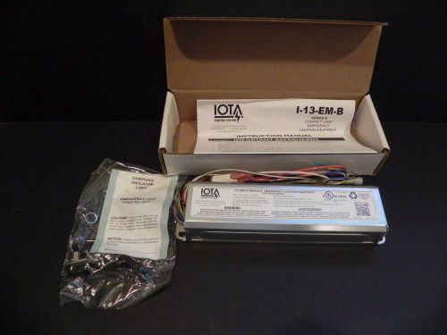 Iota i-13-em-b emergency ballast for 7, 9 or 13 watt compact fluorescent bodine for sale