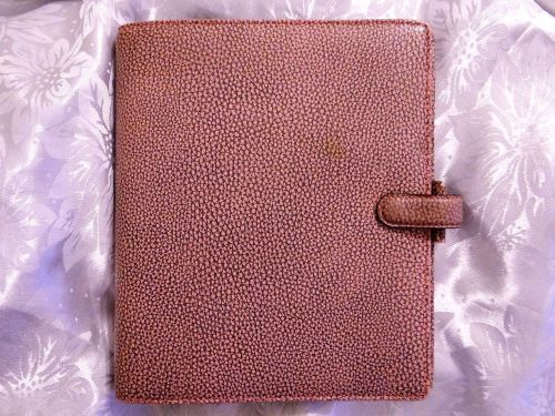 Filofax Finsbury a5 Antique Rose Leather Planner Organizer Rare Retired Style UK