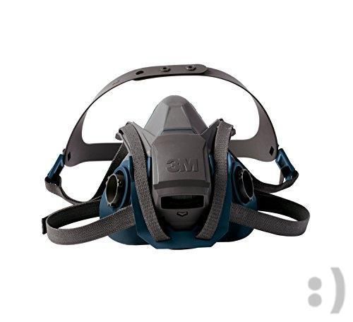 3M 6502QL Rugged Comfort Quick Latch Half Facepiece Reusable Respirator, Medium