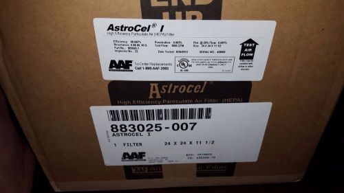 New aaf astrocel 1 nuclear grade clean room hepa air filter 24x24x11.5 1000cfm for sale