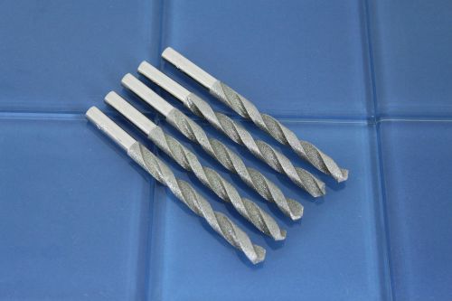 5 pieces 5/16&#034; inch diamond coated drill twist bit glass tile 12-D-5