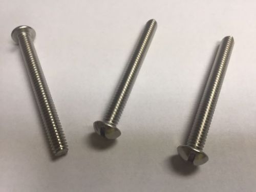 1/4-20 x 2-1/2 round slot machine screw stainless steel  500 count for sale