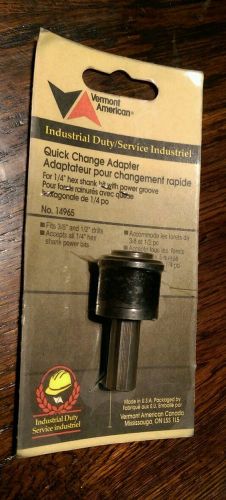 Vermont American Industrial Duty quick change adapter