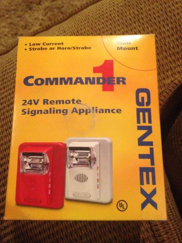 NEW GENTEX   ST24-15/75WR  904-1035-002  REMOTE FIRE ALARM STROBE RED