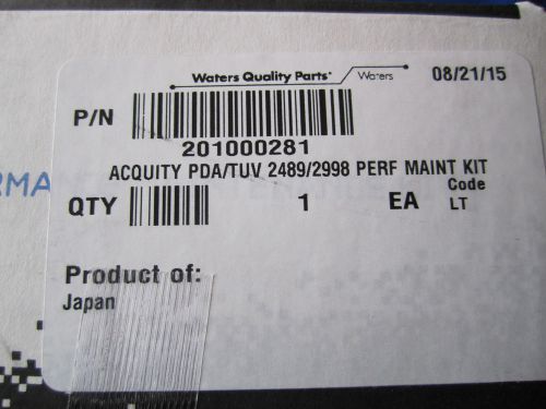 Waters ACQUITY PDA/TUV 2489/2998 Performance Maintenance Kit P/N 201000281