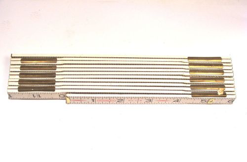 Nos stanley usa vintage carpenters wooden 6&#039; folding rule #126 for sale