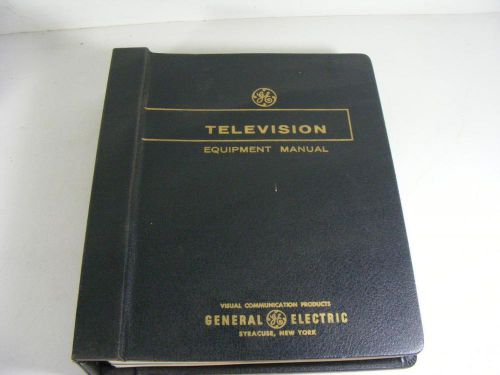 1963 64 65 General Electric Equipment Manual Television Audio Video